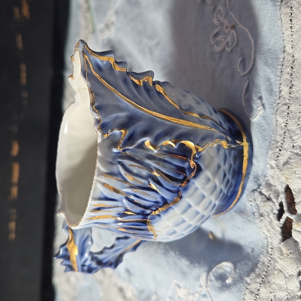 Antique FloBlu Porcelain Pitcher TIA - Picture 4 of 8